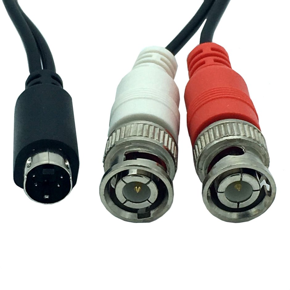 Разъем Mini din 8 контакта (s-VHS) штекер пластик на кабель
