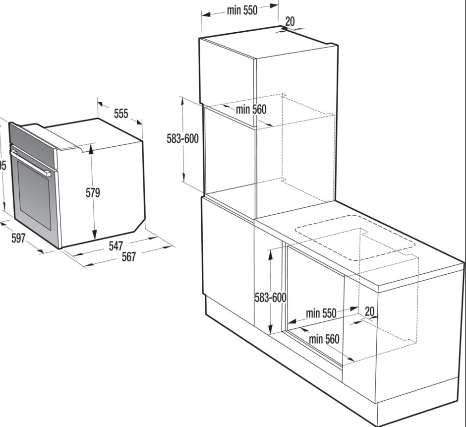 Духовой шкаф Gorenje bcm547s12x