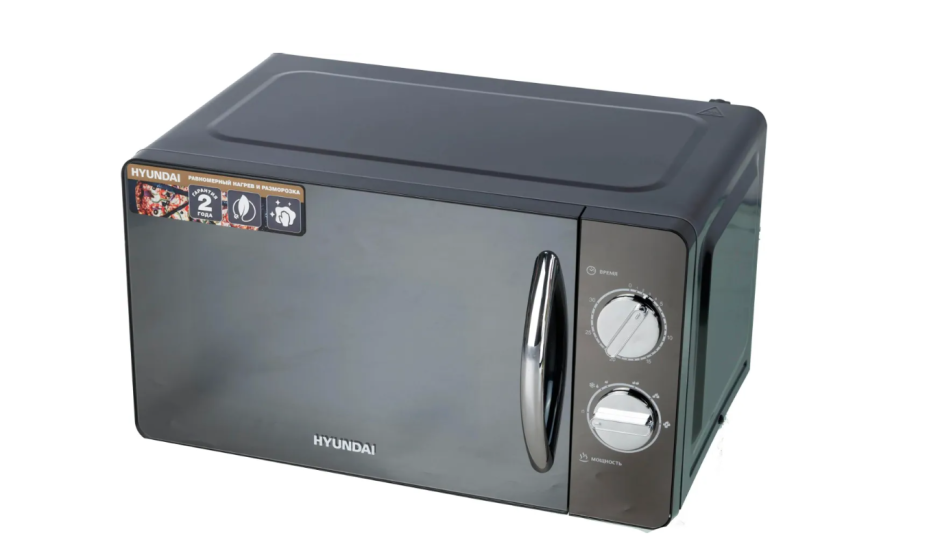 Микроволновая печь Hyundai HYM-m2007, 700вт, 20л, черный /хром