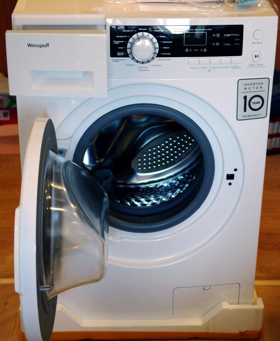 Стиральная машина Weissgauff WM 4927 DC Inverter барабан