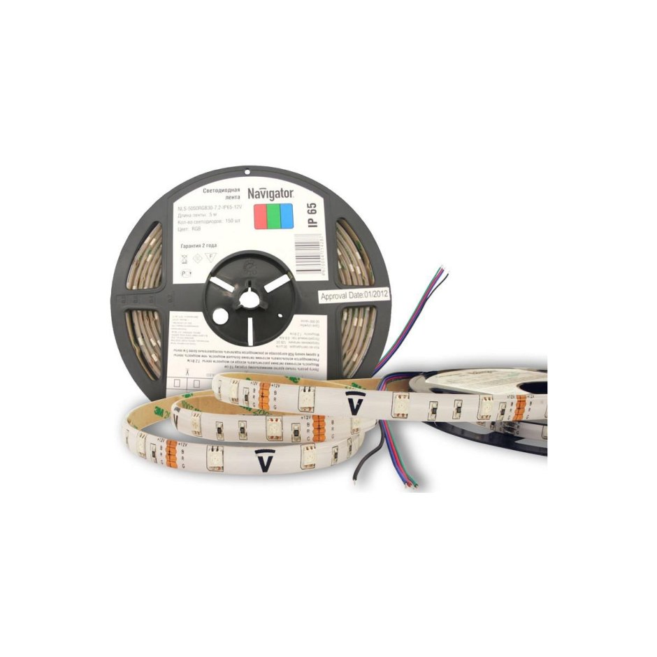 СД лента Navigator 71 834 NLS-5050rgbm30-5-ip65-12v