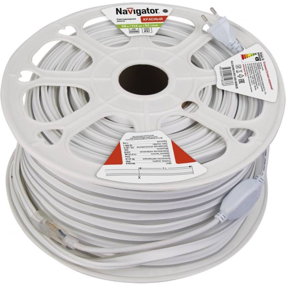 СД лента Navigator 71 932 NLS-2835g92-9-ip67-220v-NEONLED