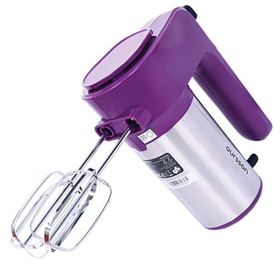 Миксер Oursson hm4001/SP, 400 Вт, 6 скоростей, 2 насадки