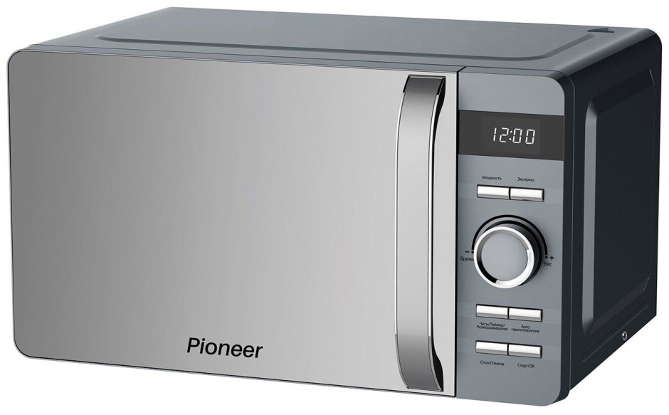 Микроволновая печь Pioneer mw229d (серебристый)