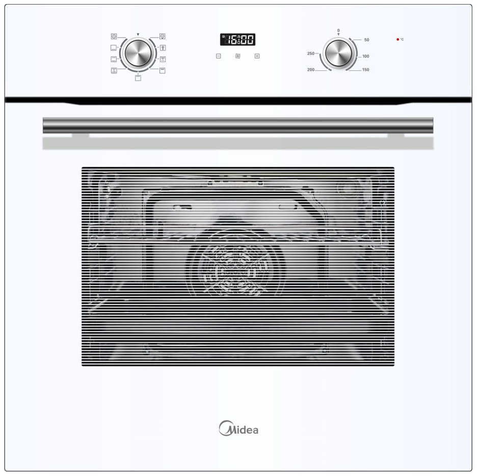 Встраиваемый электрический духовой шкаф Midea eeh801gc-WH