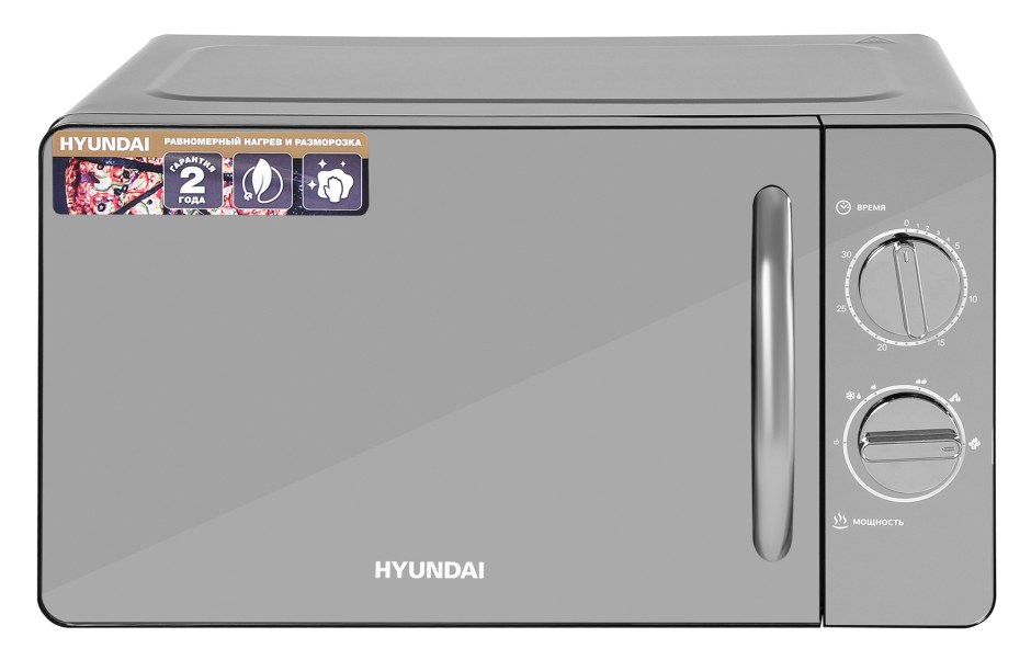 Микроволновая печь Hyundai HYM-m2007, 700вт, 20л, черный /хром