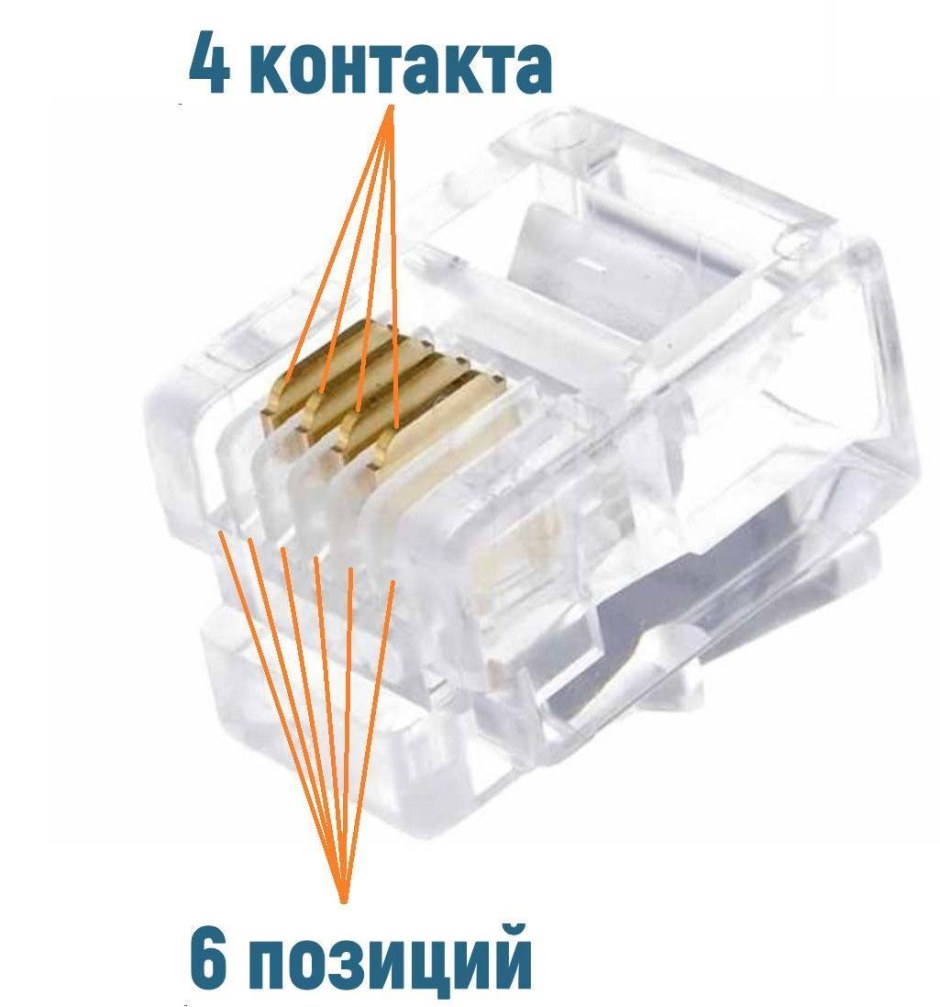 Коннектор rj11 и rj12 различия