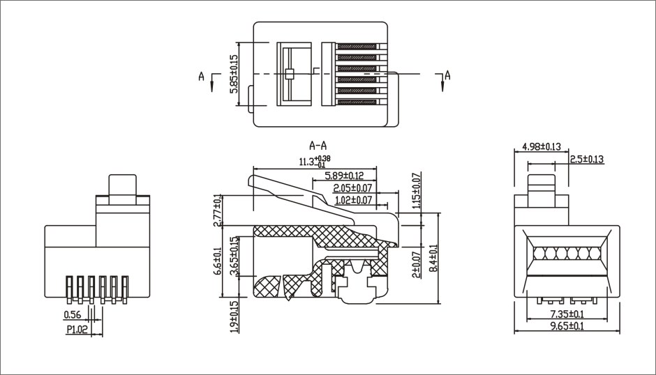 Разъем tp6p6c
