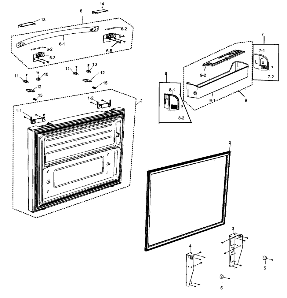Samsung fq159str запчасти дверная ручка