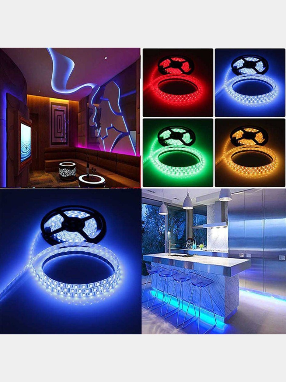 RGB led SMD 5050 цветная с пультом