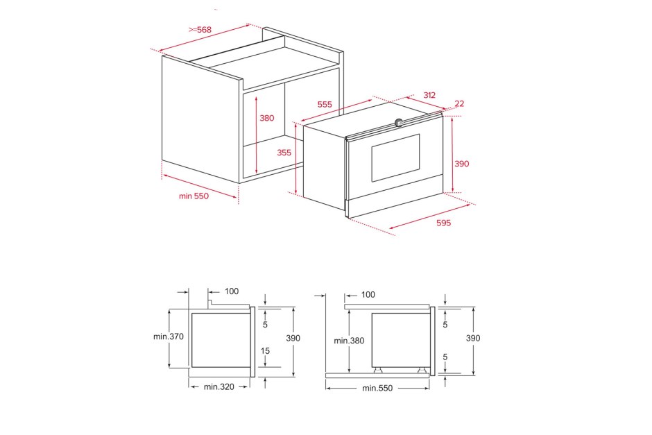 Teka ml 825 TFL схема встраивания