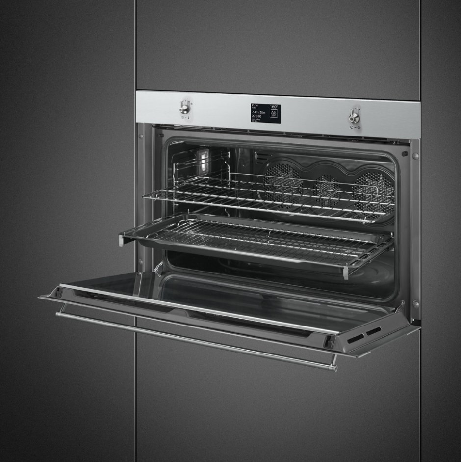 Электрический духовой шкаф Smeg sfp9395x1