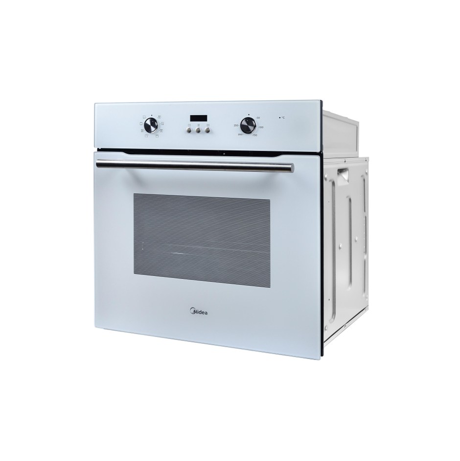 Midea духовой шкаф mo47001gw 59.5x59.5x57.5см конвекция цвет белый