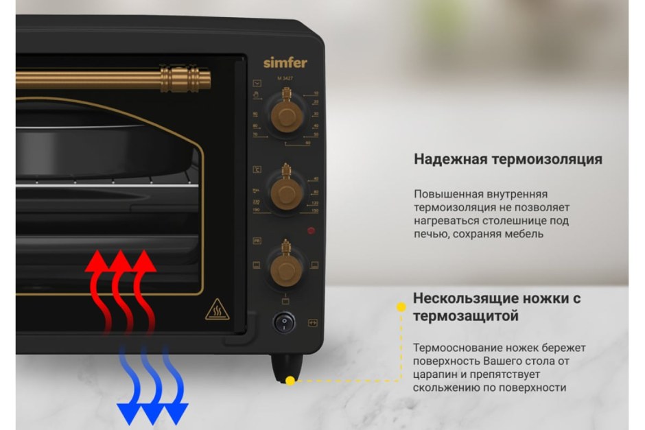Мини-печь электрическая с режимами