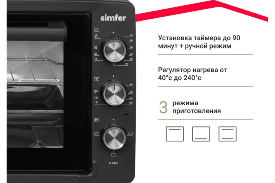 Мини-печь Simfer m3418