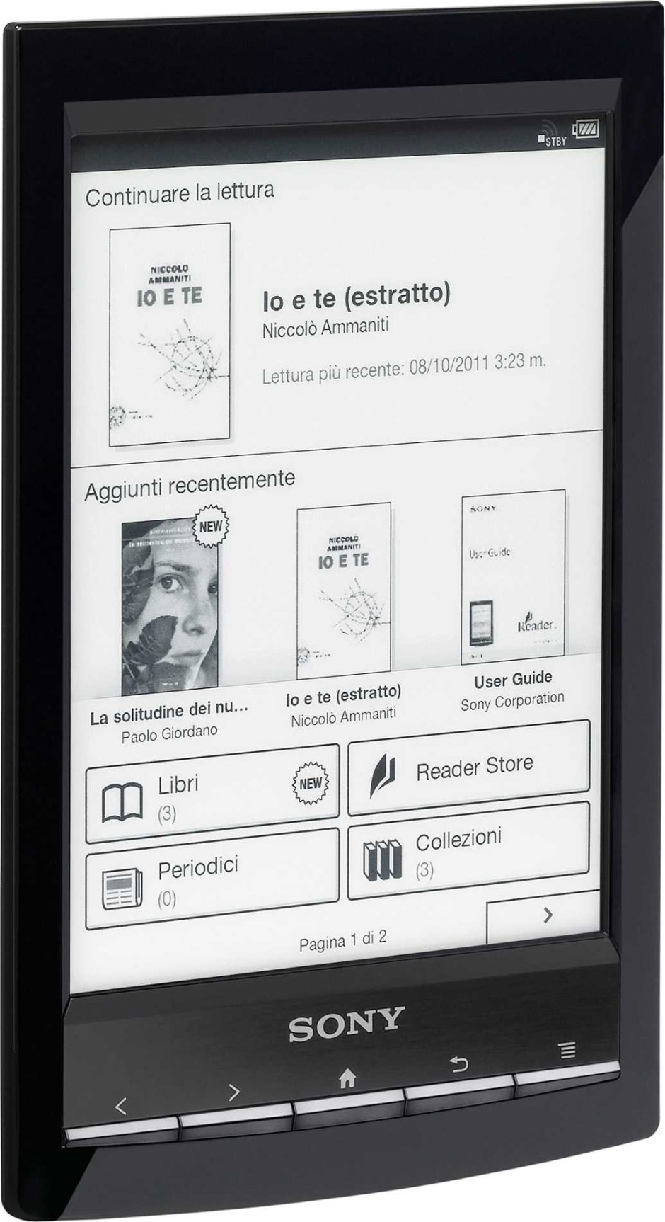 Sony PRS t1 t2