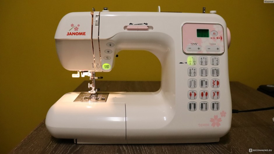 Janome dc4030 как заправлять нить