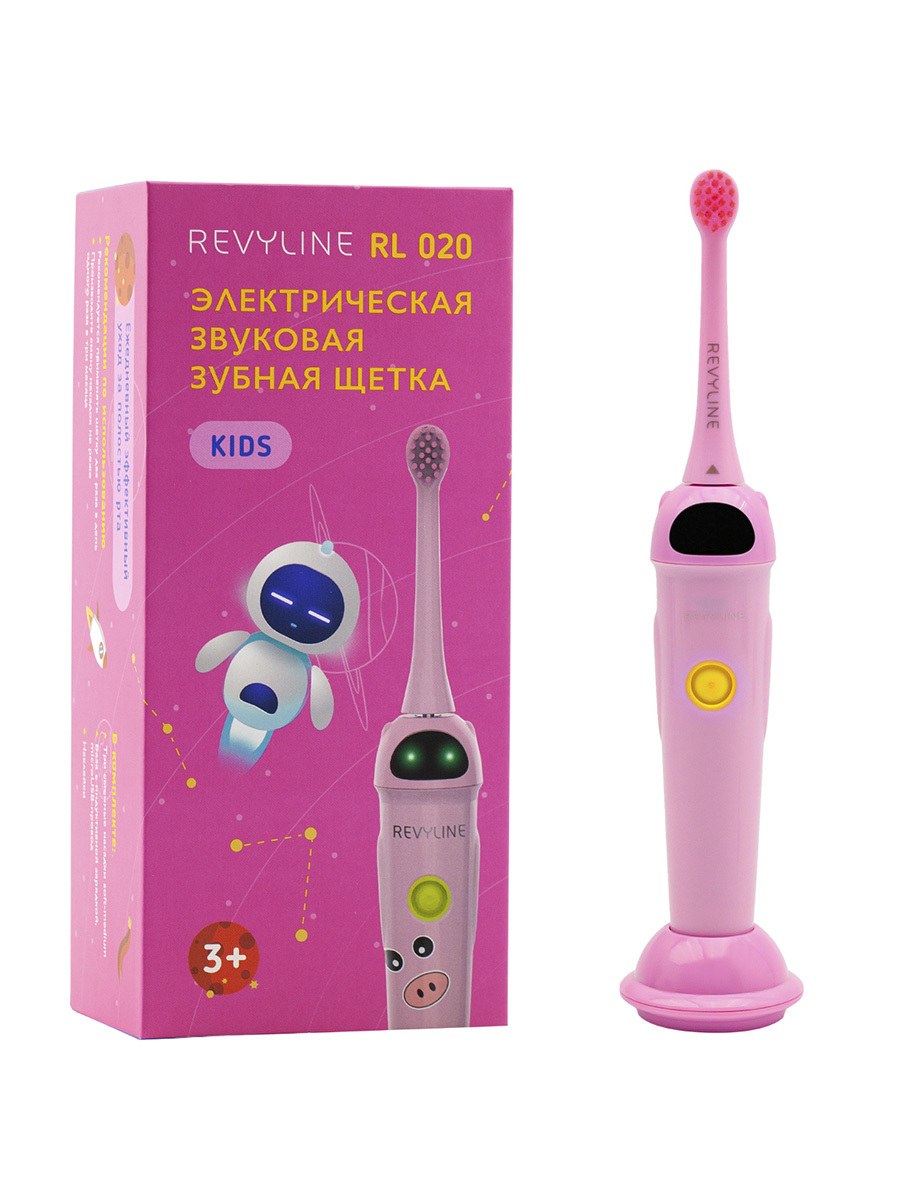 Электрическая зубная щетка Revyline RL 020 Kids, розовая