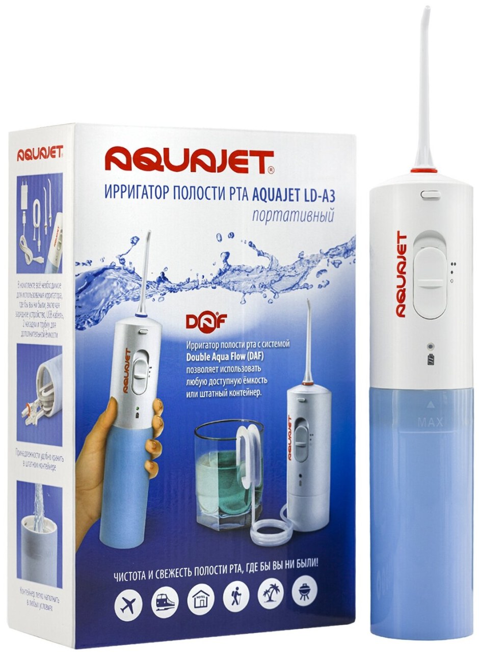 Ирригатор полости рта AQUAJET LD-a3 (розовый)
