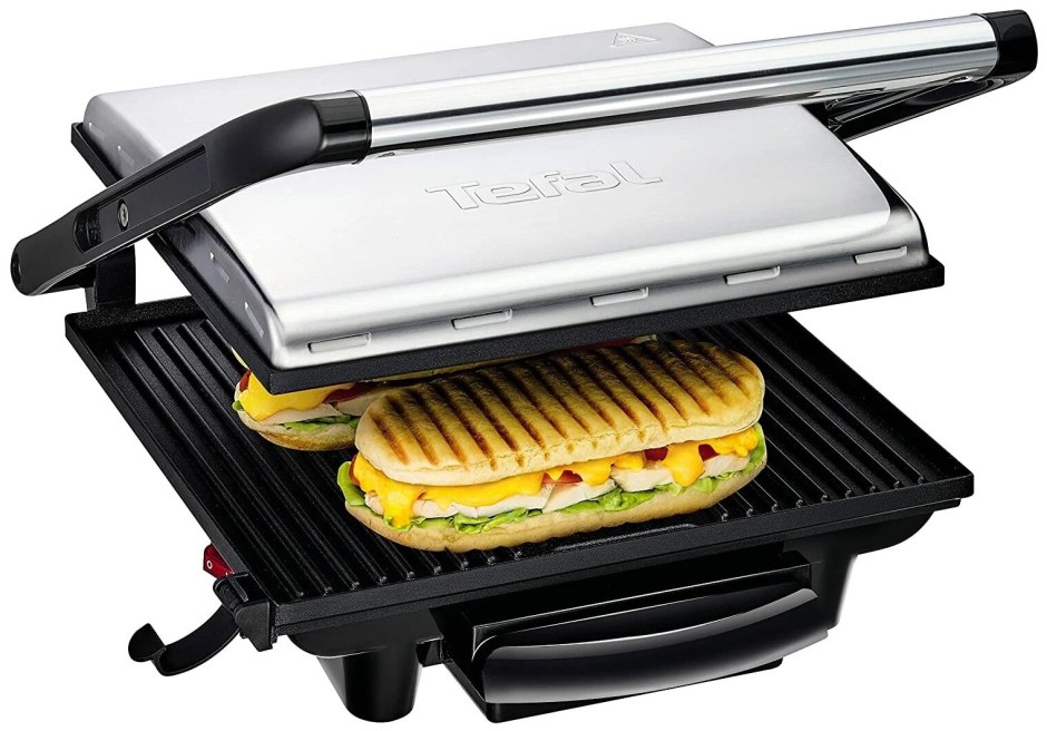 Электрогриль Tefal gc241d38, серебристый