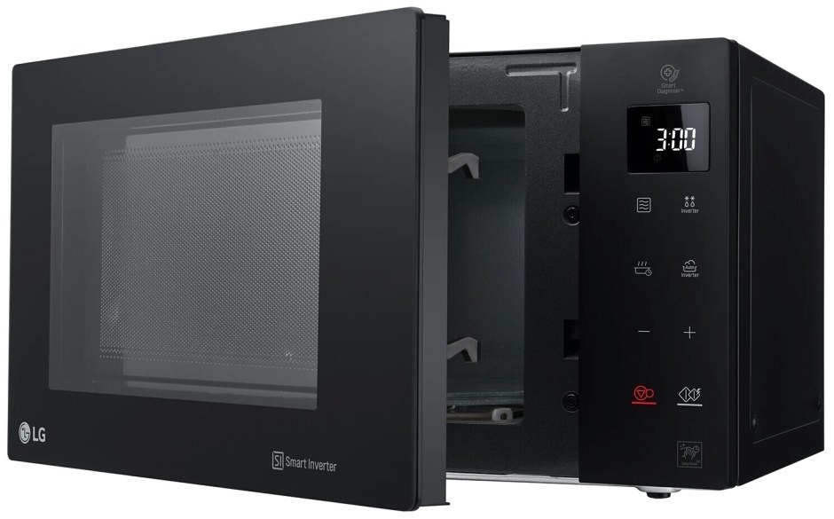 Микроволновая печь LG mw23r35gib, 1000вт, 23л, черный