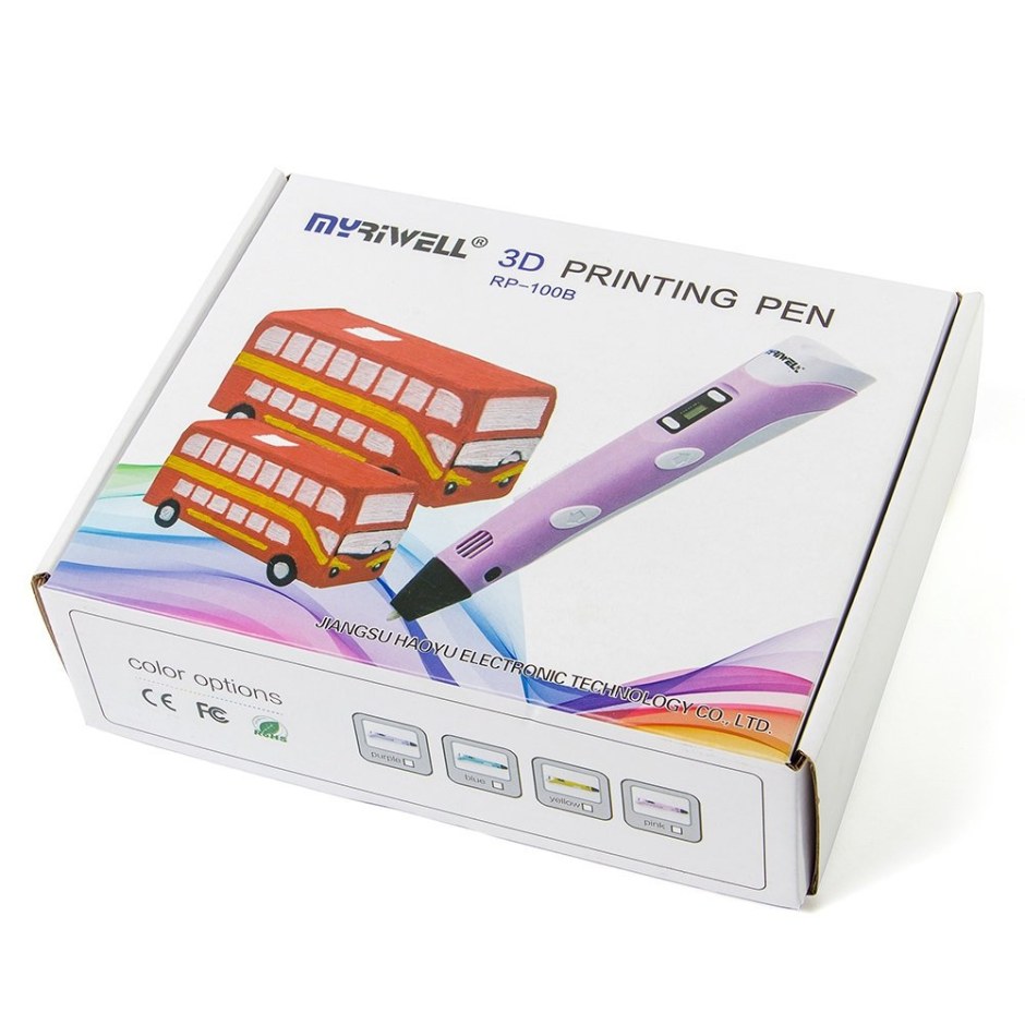 3d ручка Myriwell rp100b, цвет: розовый